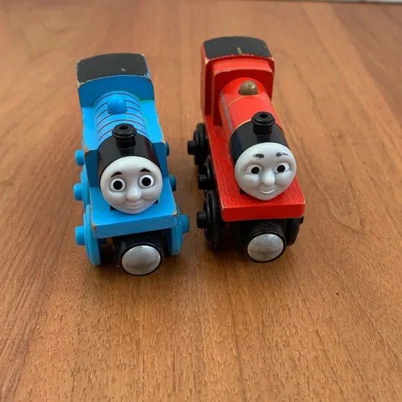 2012 Thomas and Friends Wooden Railway Thomas and James - Picture 1 of 3